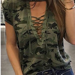 Camouflage lace up extra large